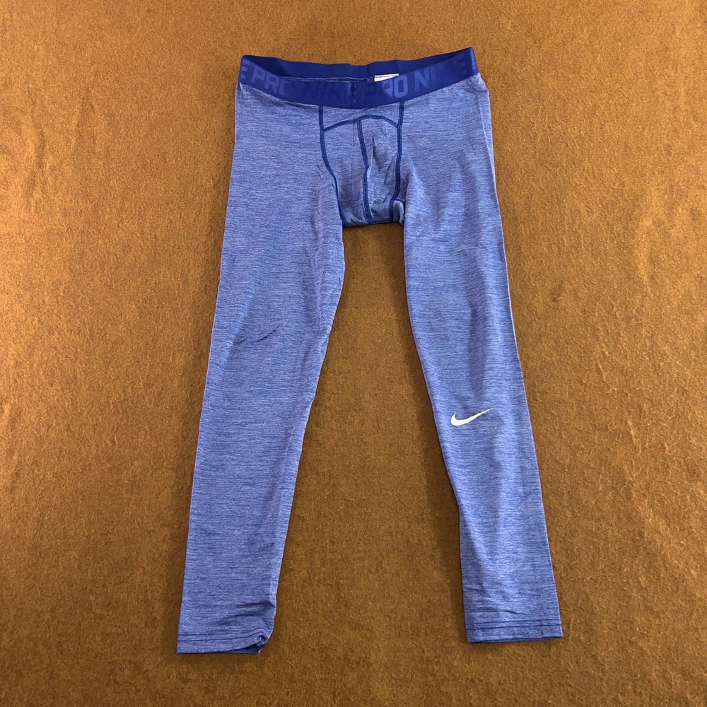 Nike Mens XL Blue Pro Dri-FIT Compression Athletic Leggings